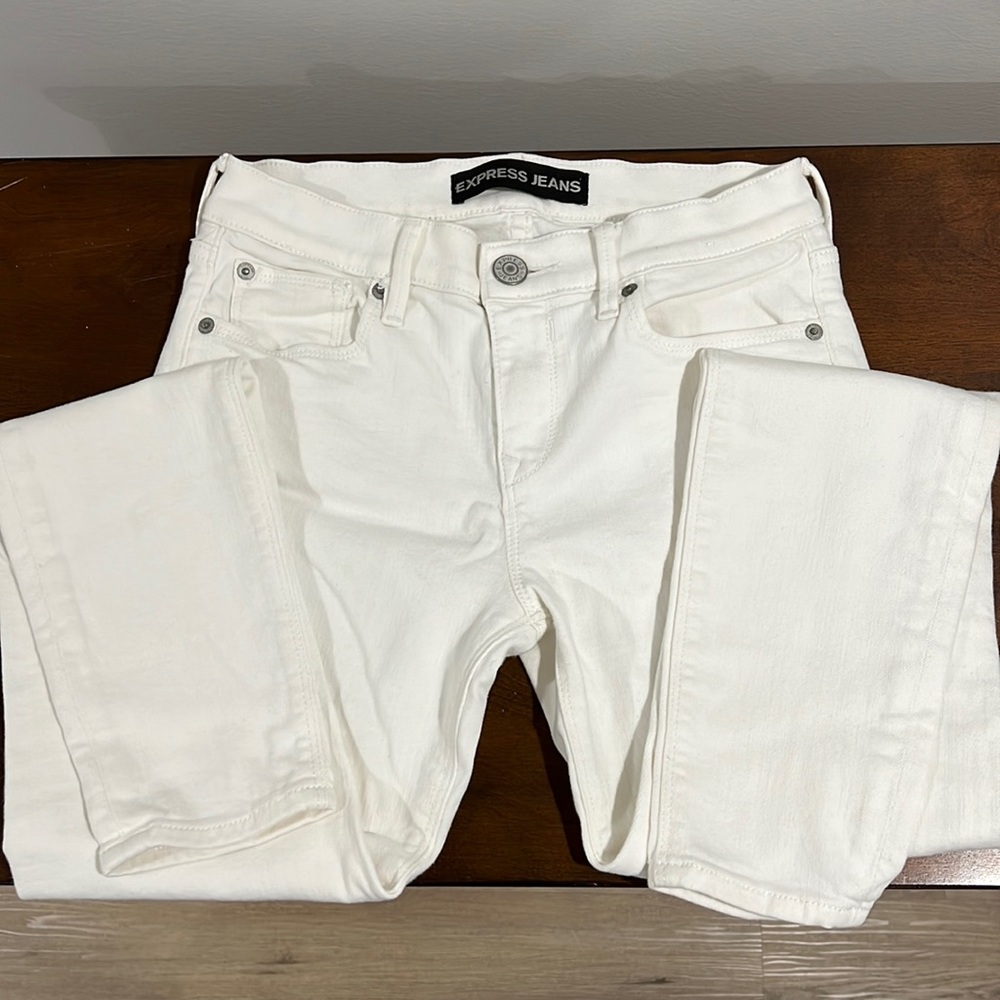 Women’s White Express Jeans